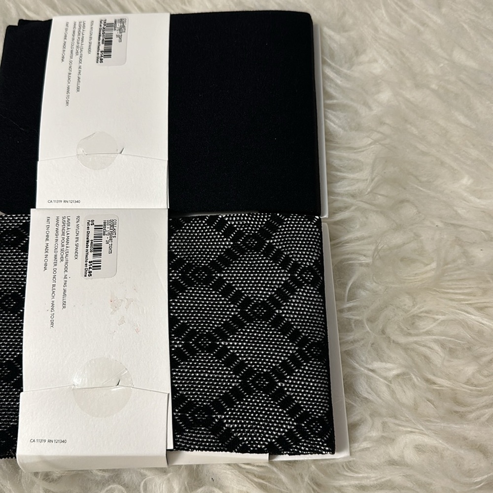 NWT Dynamite Basic Opaque & Double Fishnet Tights XS/S - Picture 5 of 6